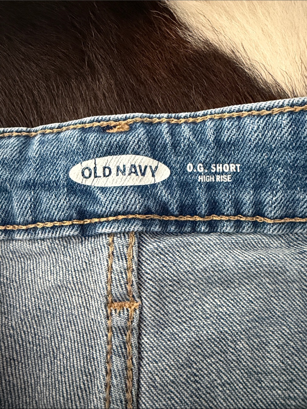 Old Navy Light Blue Distressed Denim Cutoff Shorts - Picture 2 of 4